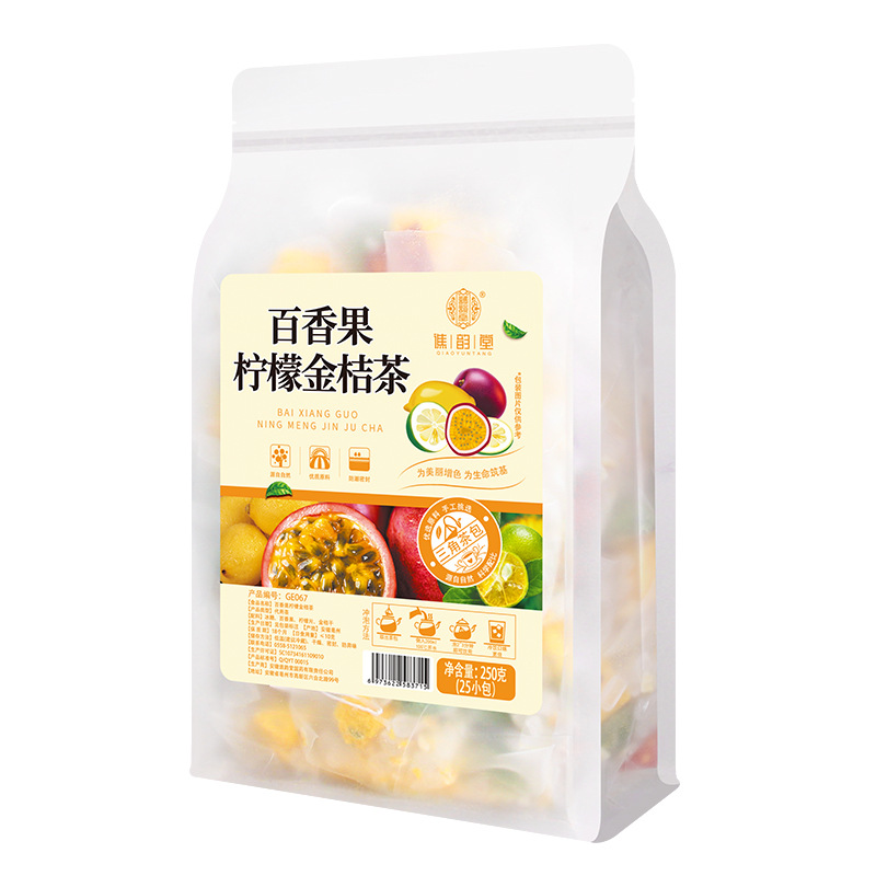 谯韵堂 百香果柠檬金桔茶