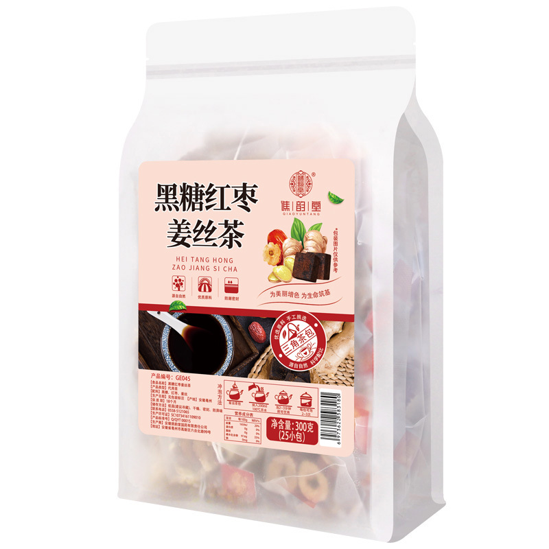 谯韵堂 黑糖红枣姜丝茶