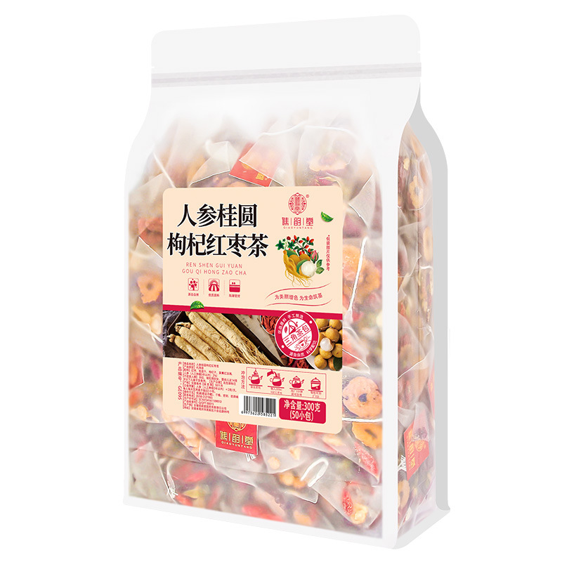 谯韵堂 人参桂圆枸杞红枣茶